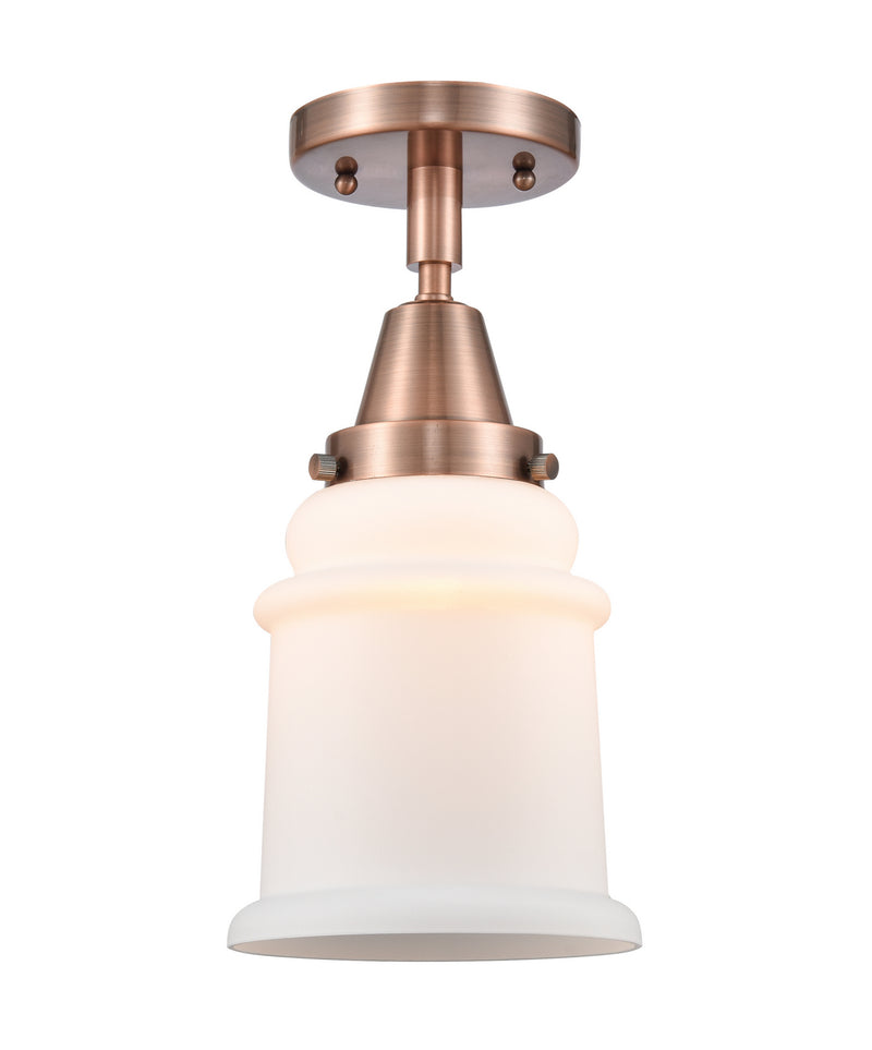 Innovations 447-1C-AC-G181-LED LED Flush Mount, Antique Copper