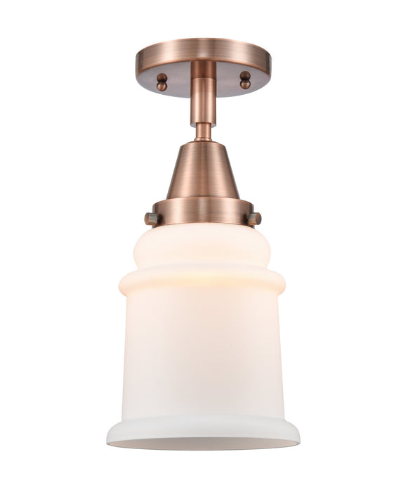 Innovations 447-1C-AC-G181-LED LED Flush Mount, Antique Copper