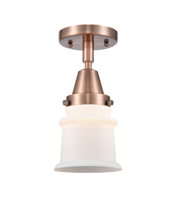 Innovations 447-1C-AC-G181S-LED LED Flush Mount, Antique Copper