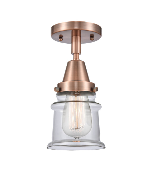 Innovations 447-1C-AC-G182S-LED LED Flush Mount, Antique Copper