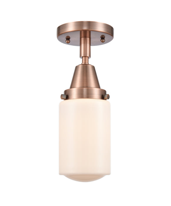 Innovations 447-1C-AC-G311-LED LED Flush Mount, Antique Copper