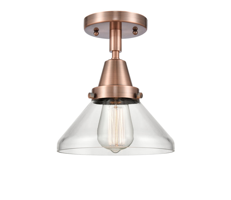 Innovations 447-1C-AC-G4472-LED LED Flush Mount, Antique Copper