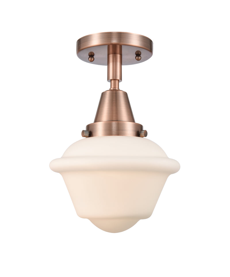 Innovations 447-1C-AC-G531-LED LED Flush Mount, Antique Copper