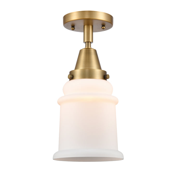 Innovations 447-1C-BB-G181 One Light Flush Mount, Brushed Brass