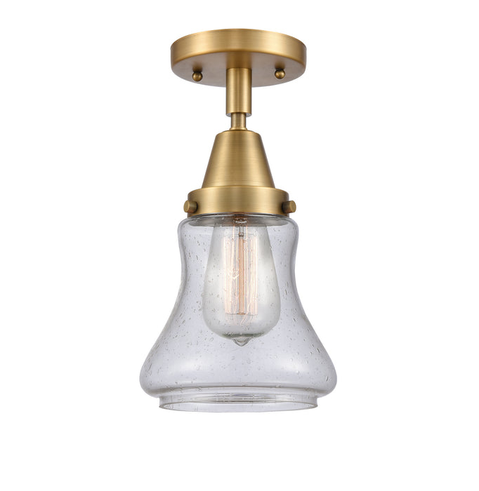 Innovations 447-1C-BB-G194-LED LED Flush Mount, Brushed Brass