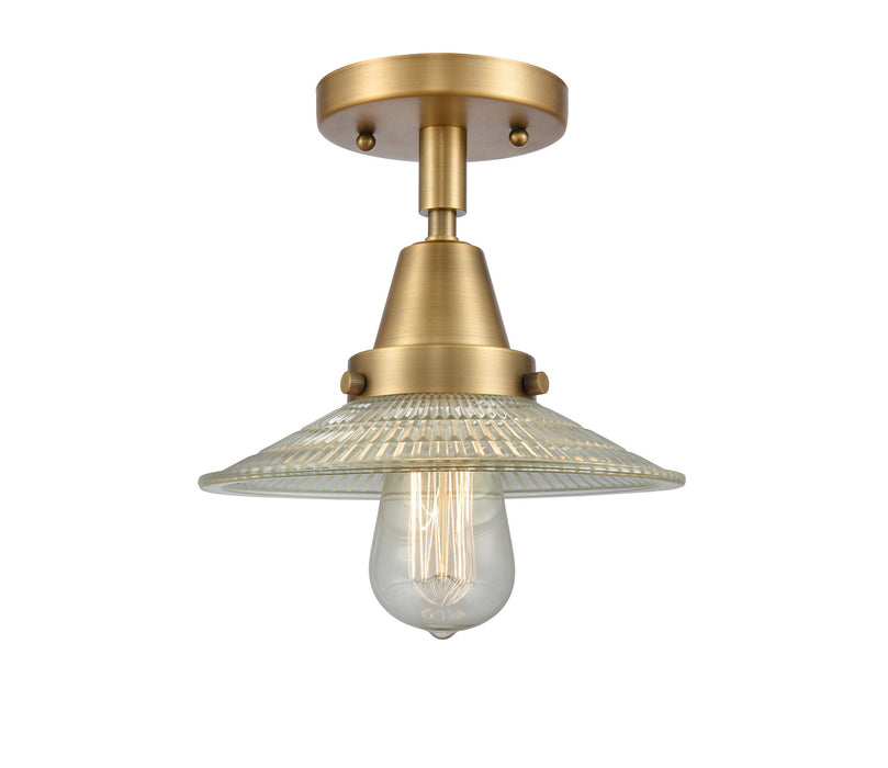 Innovations 447-1C-BB-G2 One Light Flush Mount, Brushed Brass