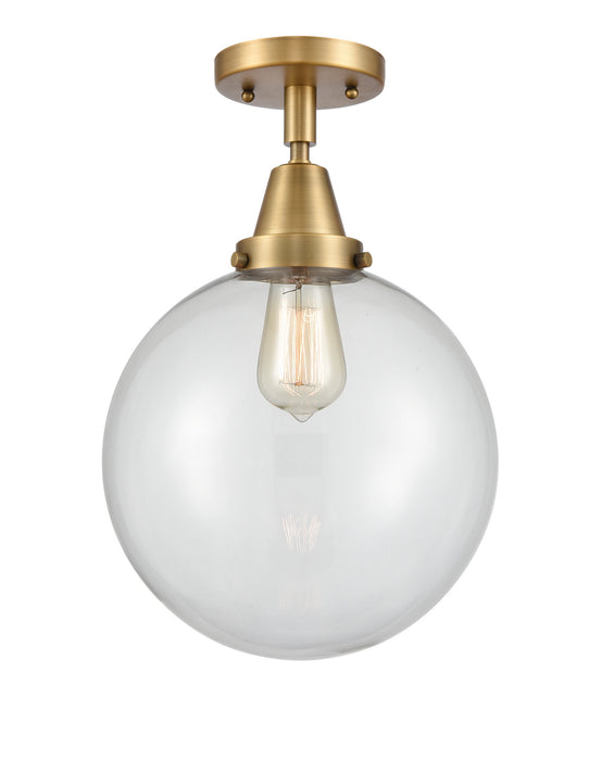 Innovations 447-1C-BB-G202-10-LED LED Flush Mount, Brushed Brass