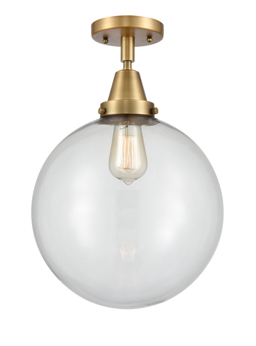 Innovations 447-1C-BB-G202-12-LED LED Flush Mount, Brushed Brass