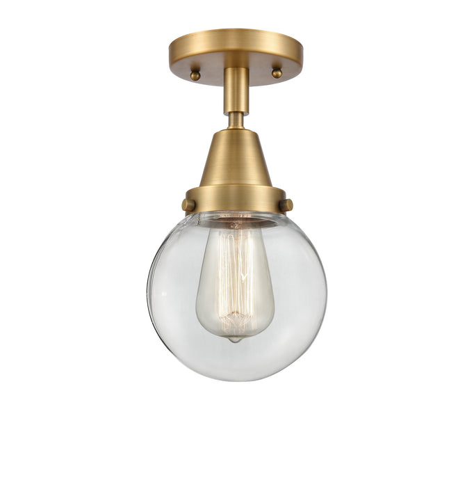 Innovations 447-1C-BB-G202-6-LED LED Flush Mount, Brushed Brass