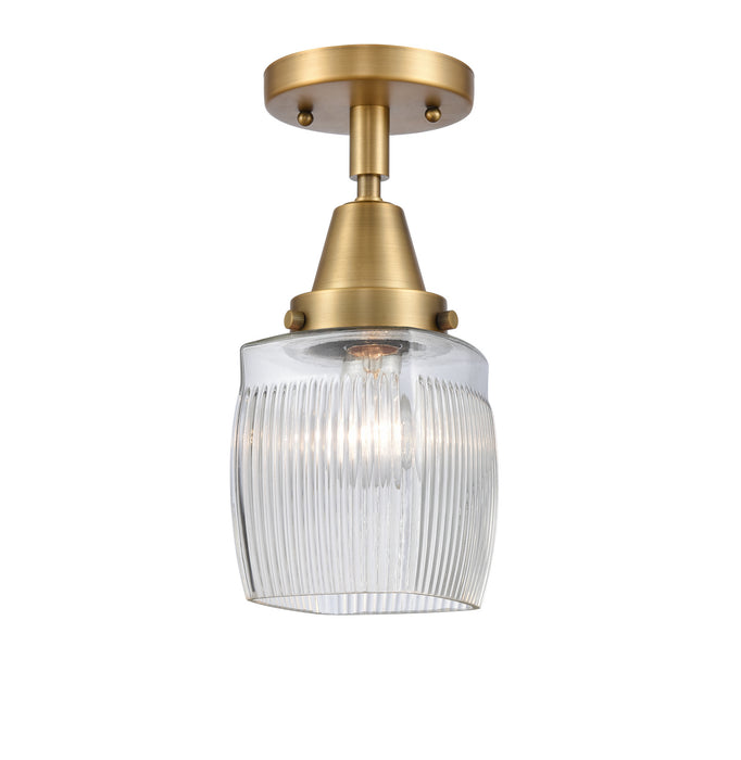 Innovations 447-1C-BB-G302-LED LED Flush Mount, Brushed Brass