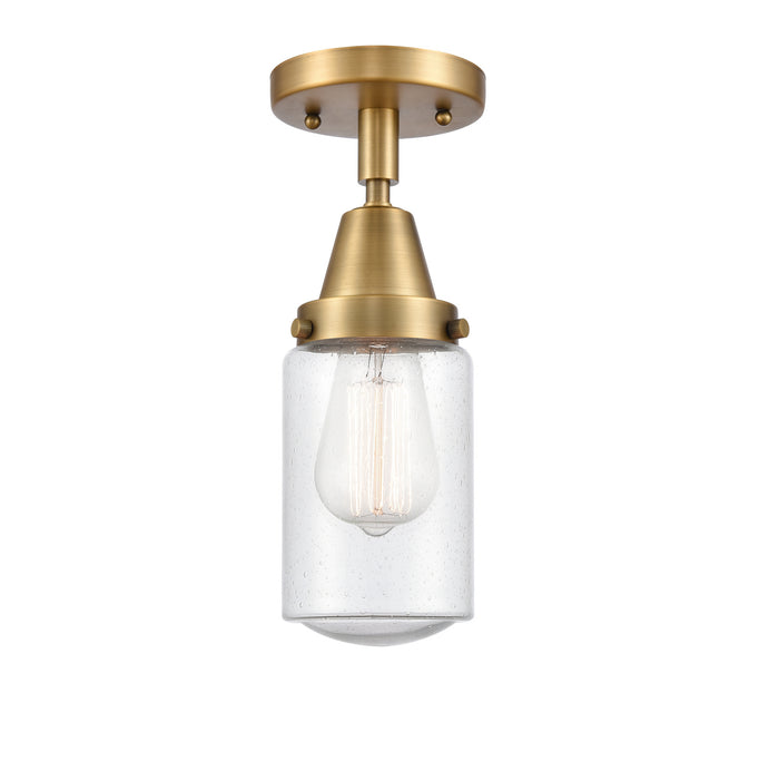 Innovations 447-1C-BB-G314-LED LED Flush Mount, Brushed Brass