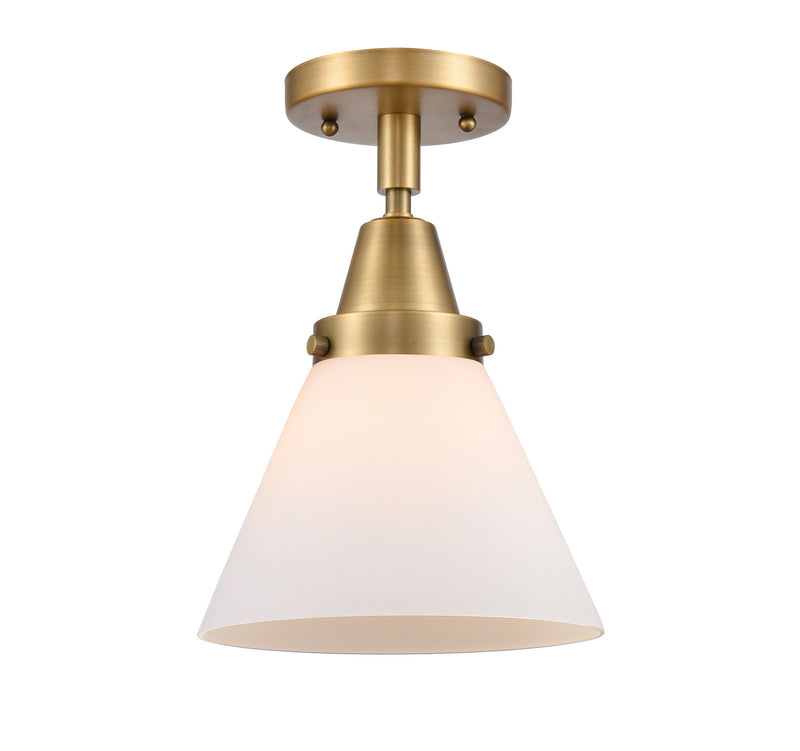 Innovations 447-1C-BB-G41 One Light Flush Mount, Brushed Brass