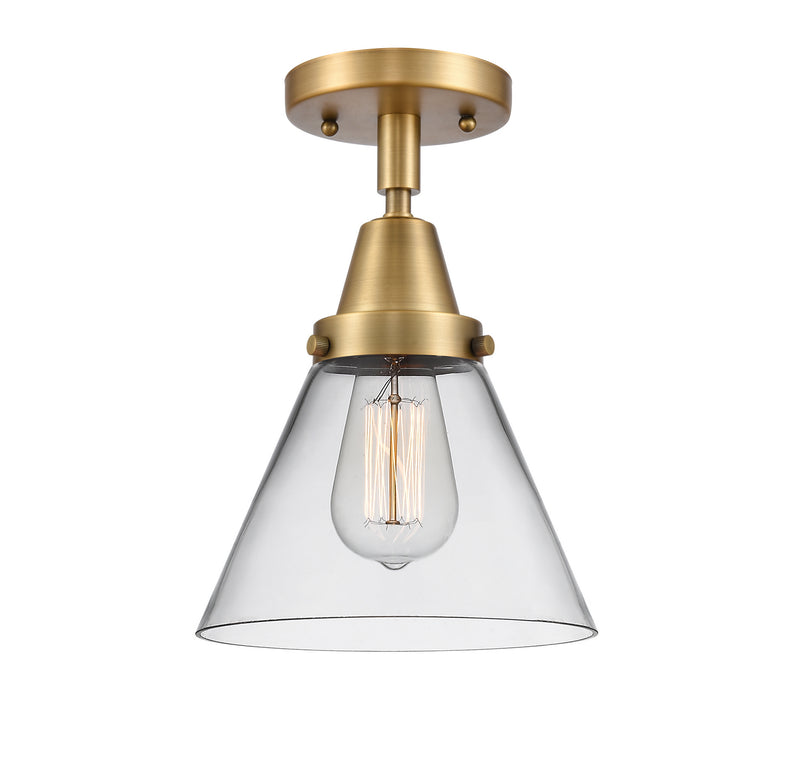 Innovations 447-1C-BB-G42-LED LED Flush Mount, Brushed Brass