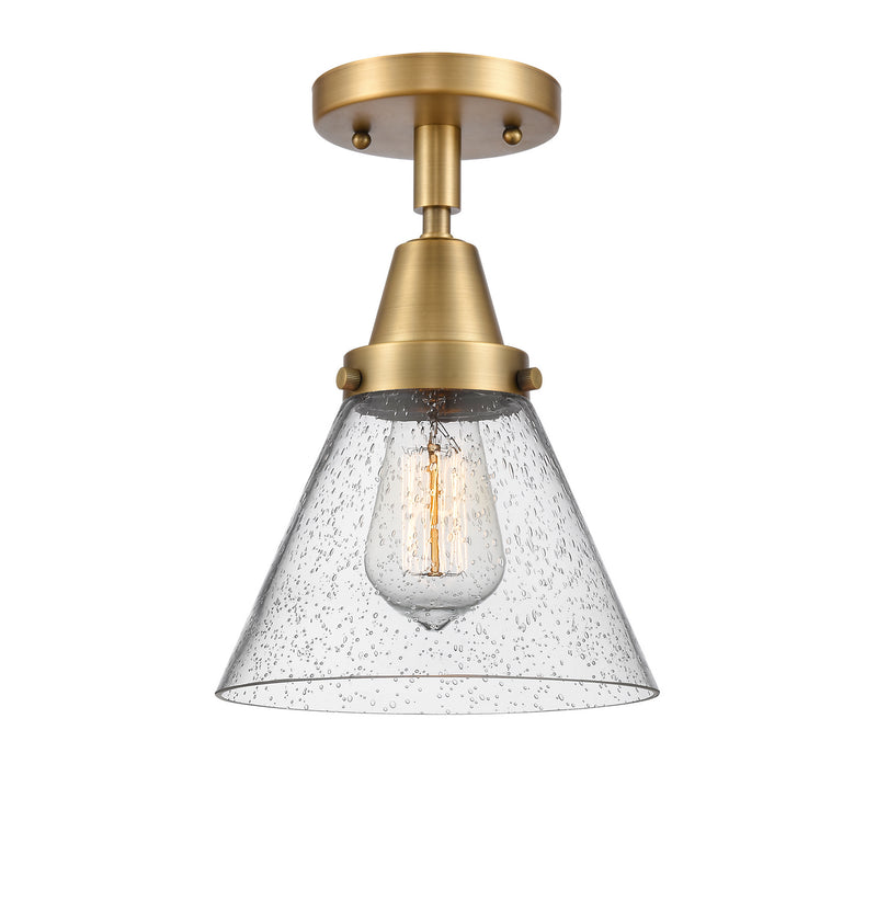 Innovations 447-1C-BB-G44-LED LED Flush Mount, Brushed Brass