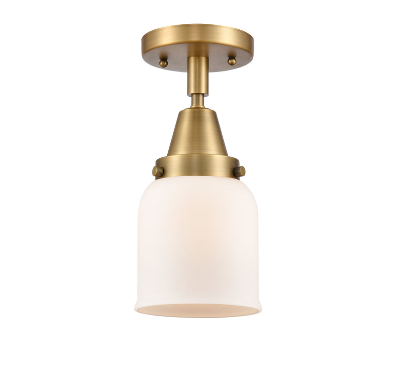 Innovations 447-1C-BB-G51 One Light Flush Mount, Brushed Brass