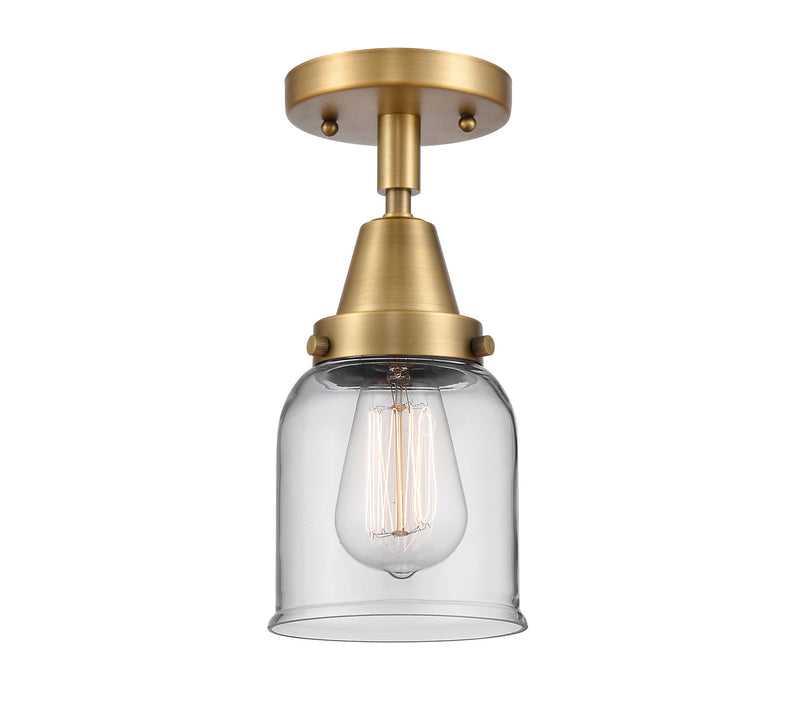 Innovations 447-1C-BB-G52 One Light Flush Mount, Brushed Brass