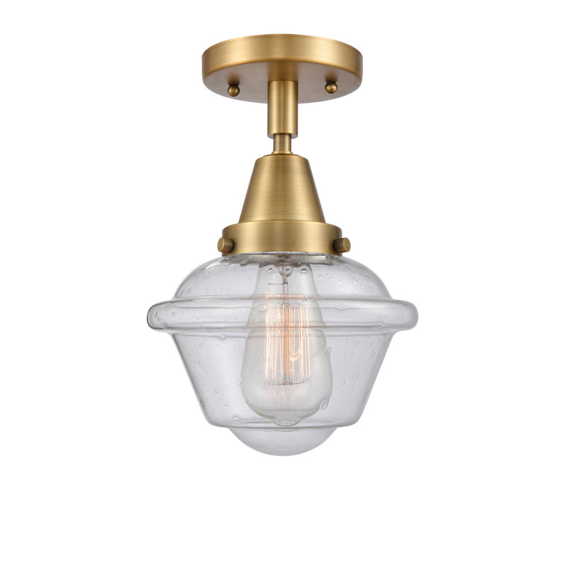 Innovations 447-1C-BB-G534-LED LED Flush Mount, Brushed Brass