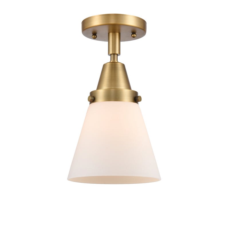 Innovations 447-1C-BB-G61-LED LED Flush Mount, Brushed Brass