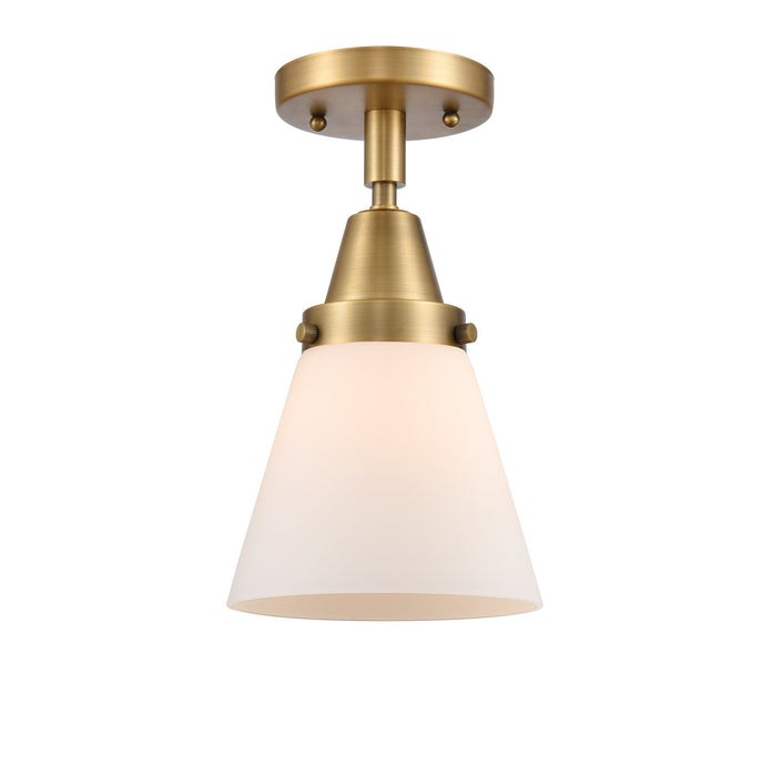 Innovations 447-1C-BB-G61-LED LED Flush Mount, Brushed Brass