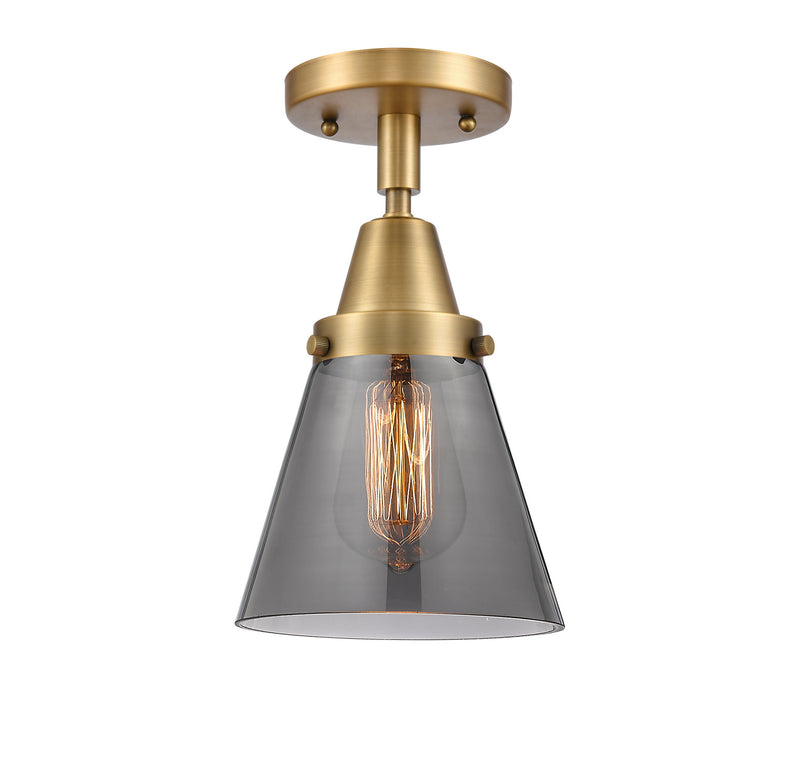 Innovations 447-1C-BB-G63-LED LED Flush Mount, Brushed Brass