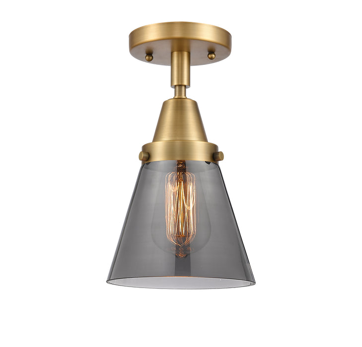 Innovations 447-1C-BB-G63-LED LED Flush Mount, Brushed Brass