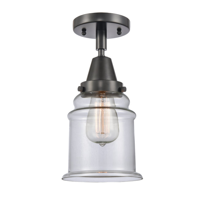 Innovations 447-1C-BK-G182-LED LED Flush Mount, Matte Black