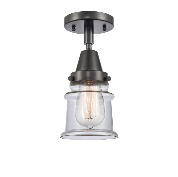 Innovations 447-1C-BK-G182S-LED LED Flush Mount, Matte Black