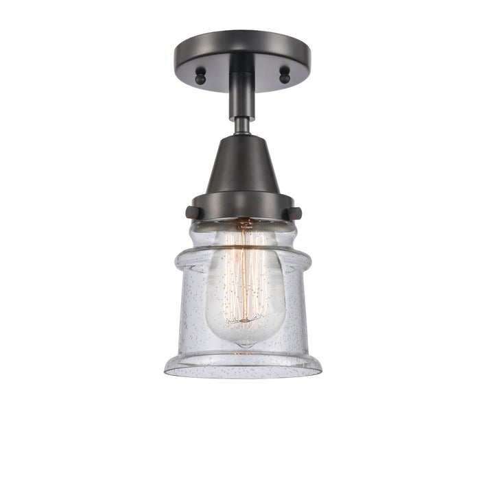 Innovations 447-1C-BK-G184S-LED LED Flush Mount, Matte Black