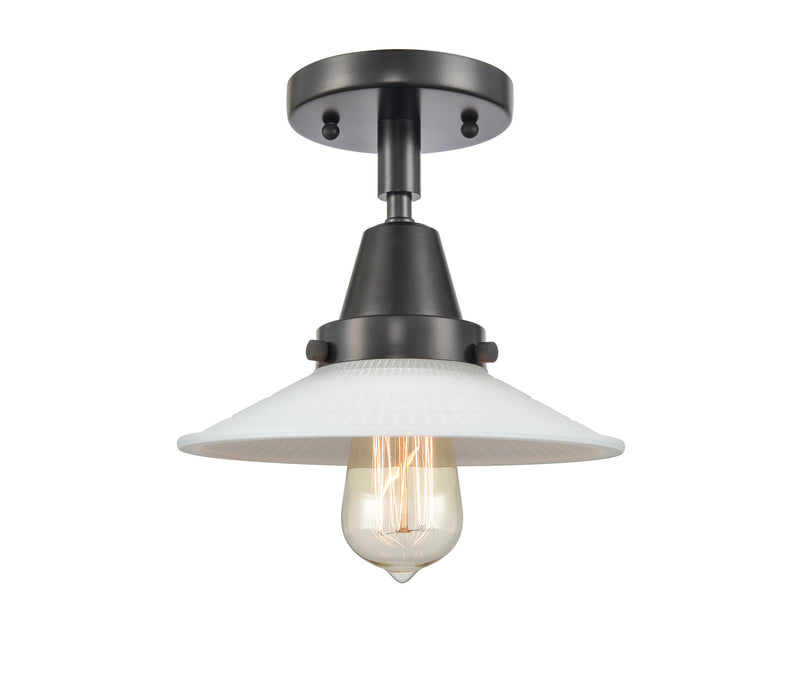 Innovations 447-1C-BK-G1-LED LED Flush Mount, Matte Black