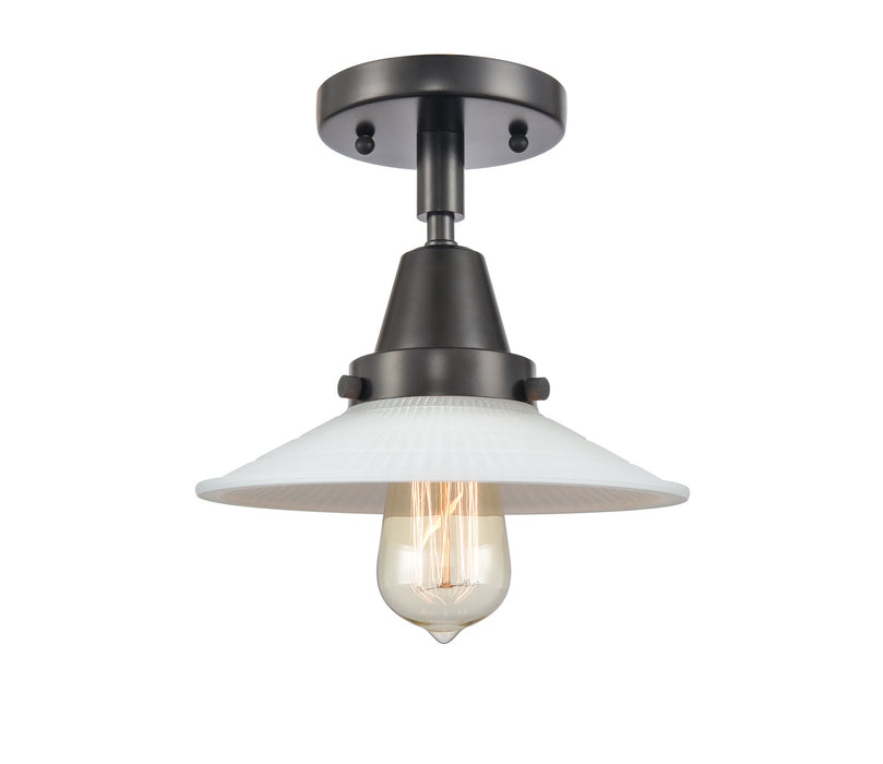 Innovations 447-1C-BK-G1-LED LED Flush Mount, Matte Black