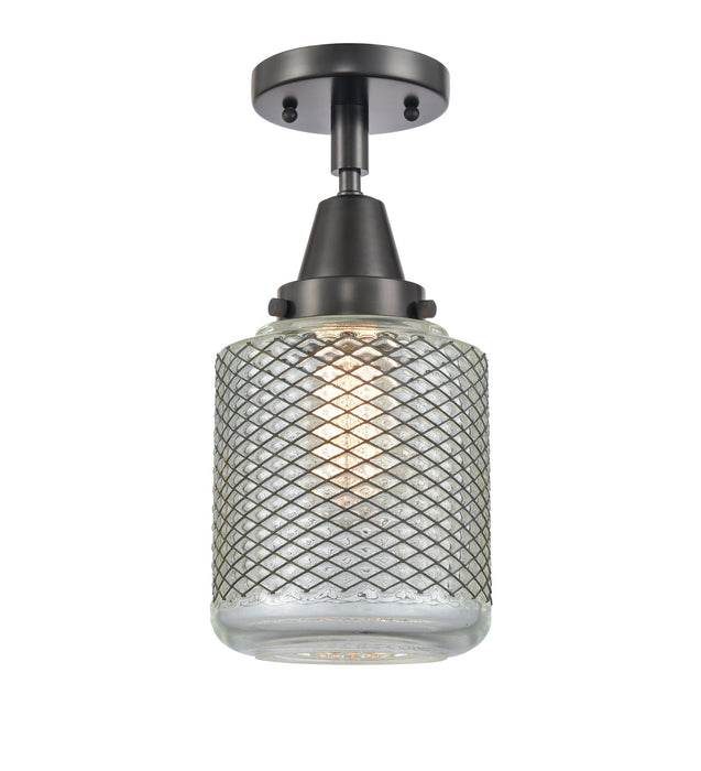 Innovations 447-1C-BK-G262-LED LED Flush Mount, Matte Black