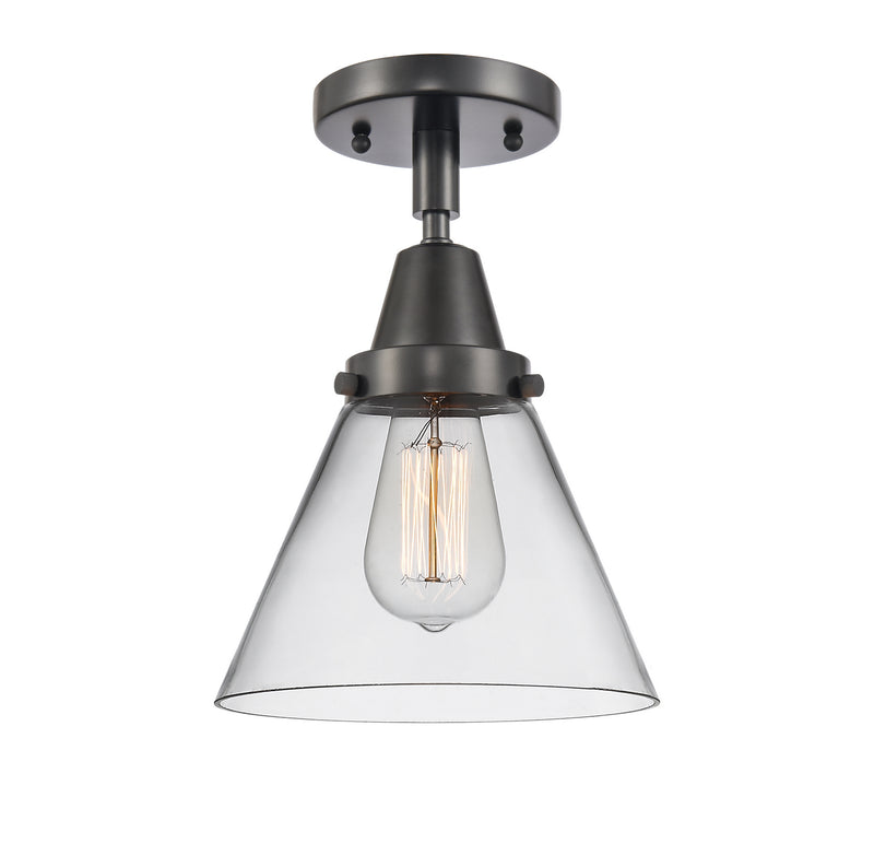 Innovations 447-1C-BK-G42-LED LED Flush Mount, Matte Black