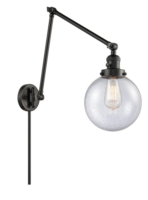 Innovations 238-BK-G204-8-LED LED Swing Arm Lamp, Matte Black