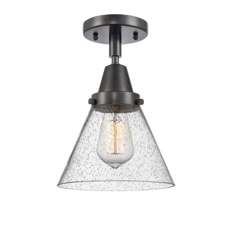 Innovations 447-1C-BK-G44-LED LED Flush Mount, Matte Black