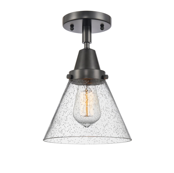 Innovations 447-1C-BK-G44-LED LED Flush Mount, Matte Black