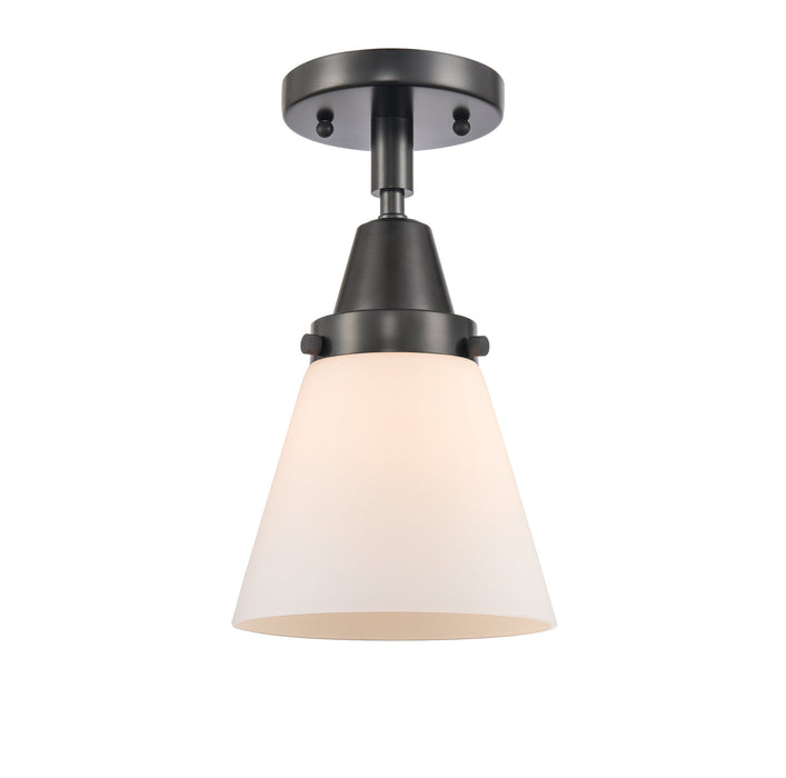 Innovations 447-1C-BK-G61-LED LED Flush Mount, Matte Black