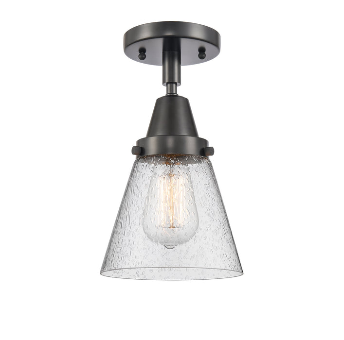 Innovations 447-1C-BK-G64-LED LED Flush Mount, Matte Black
