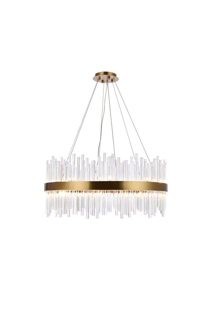 Elegant Lighting 3000D32G 18 Light Chandelier, Gold