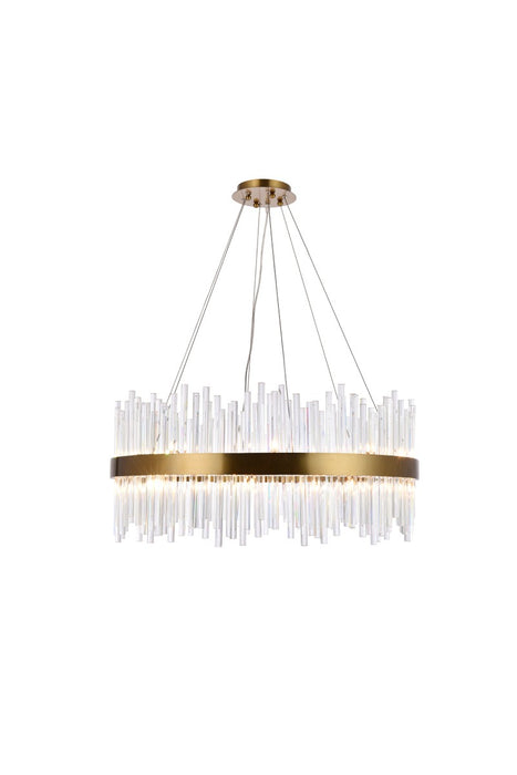 Elegant Lighting 3000D32G 18 Light Chandelier, Gold