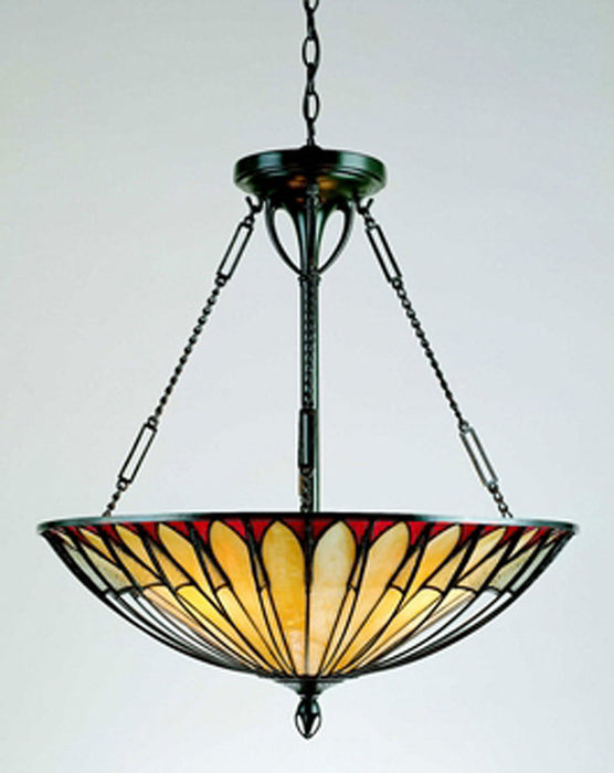 Quoizel TF1816VB Four Light Pendant, Vintage Bronze