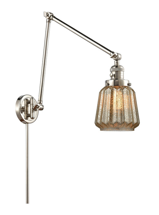 Innovations 238-PN-G146-LED LED Swing Arm Lamp, Polished Nickel