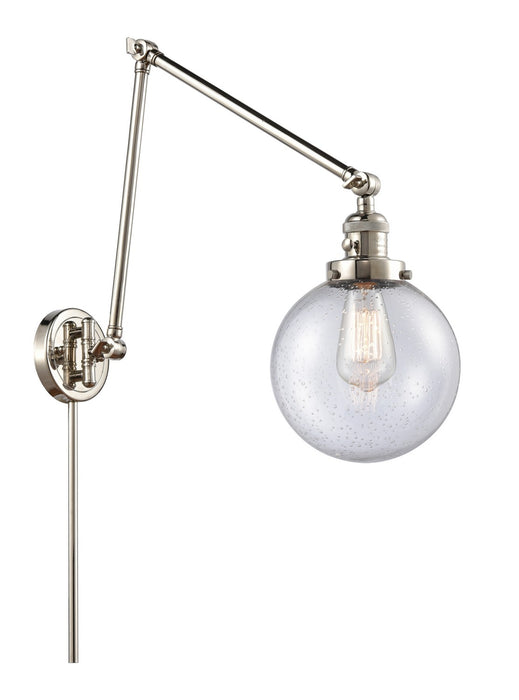 Innovations 238-PN-G204-8-LED LED Swing Arm Lamp, Polished Nickel