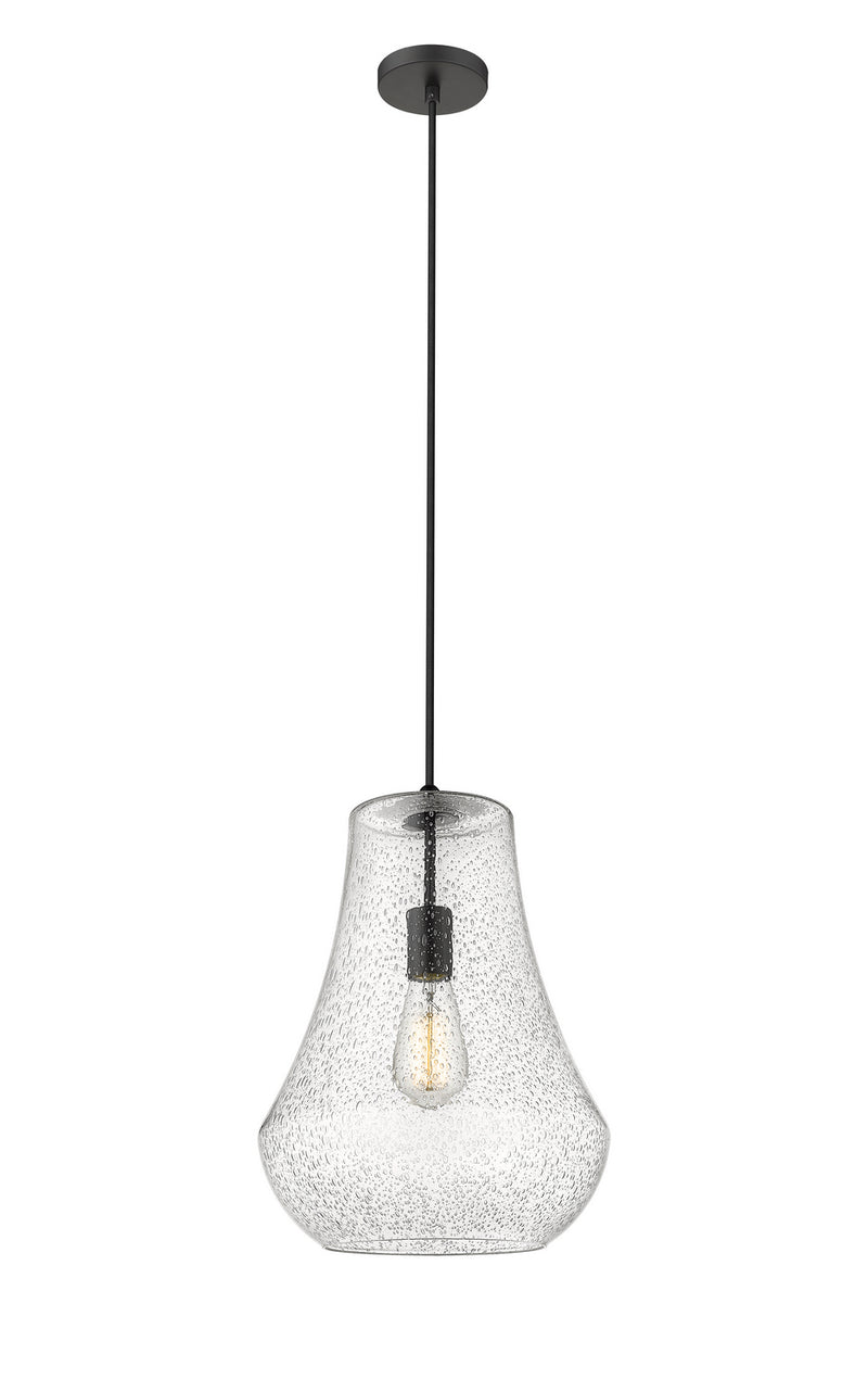 Innovations 491-1P-BK-G574-12 One Light Mini Pendant, Matte Black