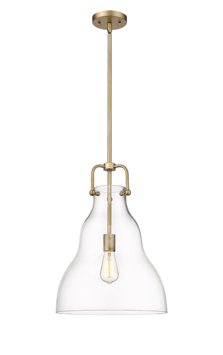 Innovations 494-1S-BB-G592-14 One Light Pendant, Brushed Brass