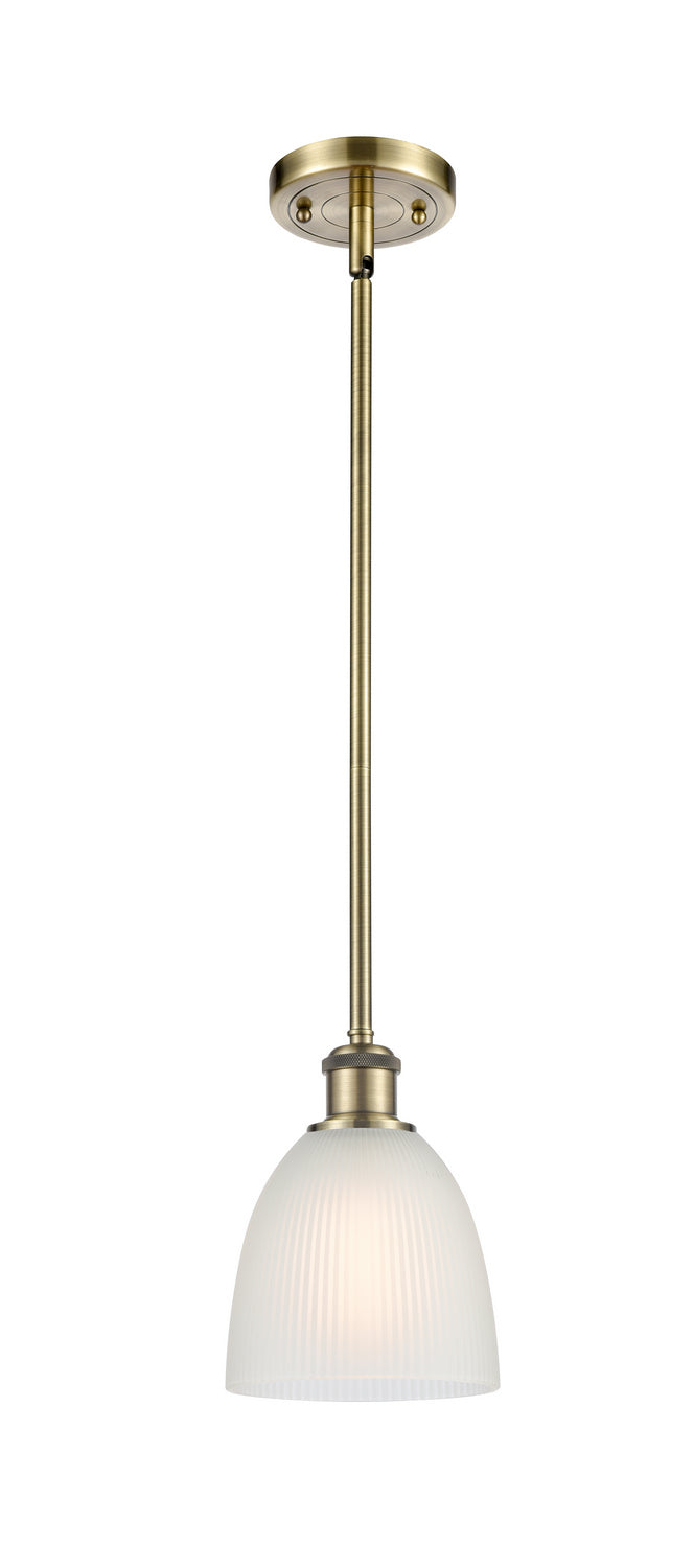 Innovations 516-1S-AB-G381 One Light Mini Pendant, Antique Brass