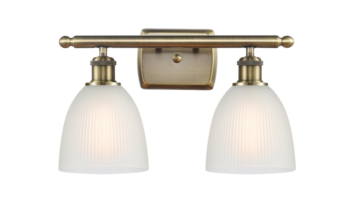 Innovations 516-2W-AB-G381-LED LED Bath Vanity, Antique Brass
