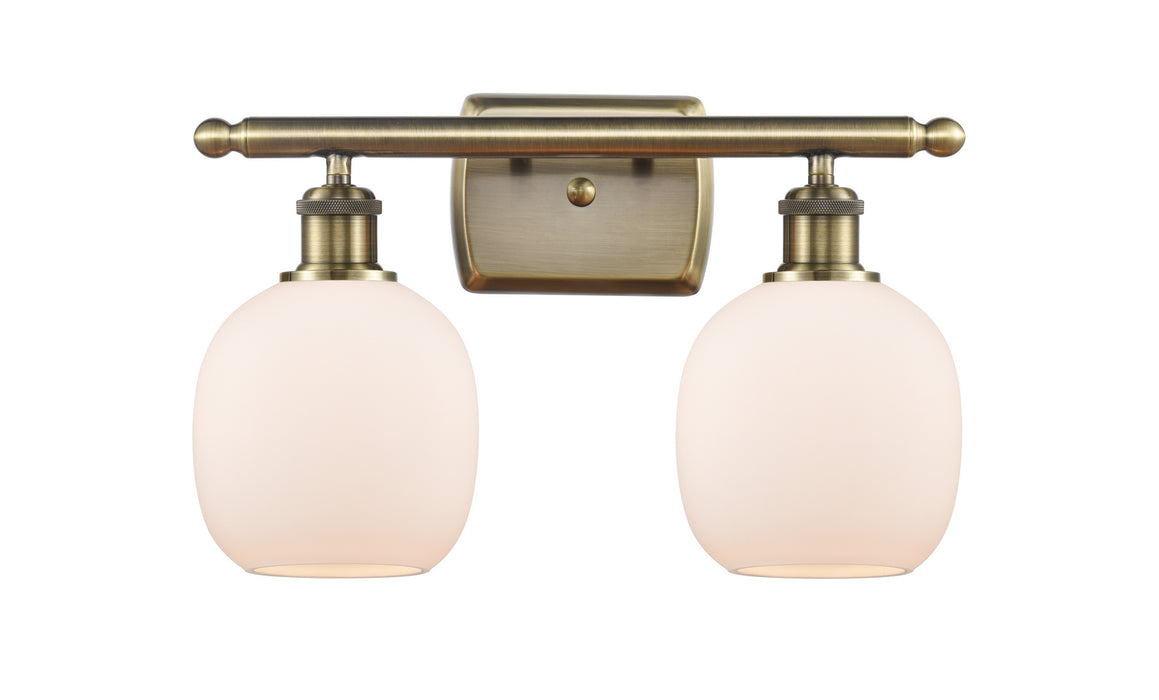 Innovations 516-2W-AB-G101 Two Light Bath Vanity, Antique Brass