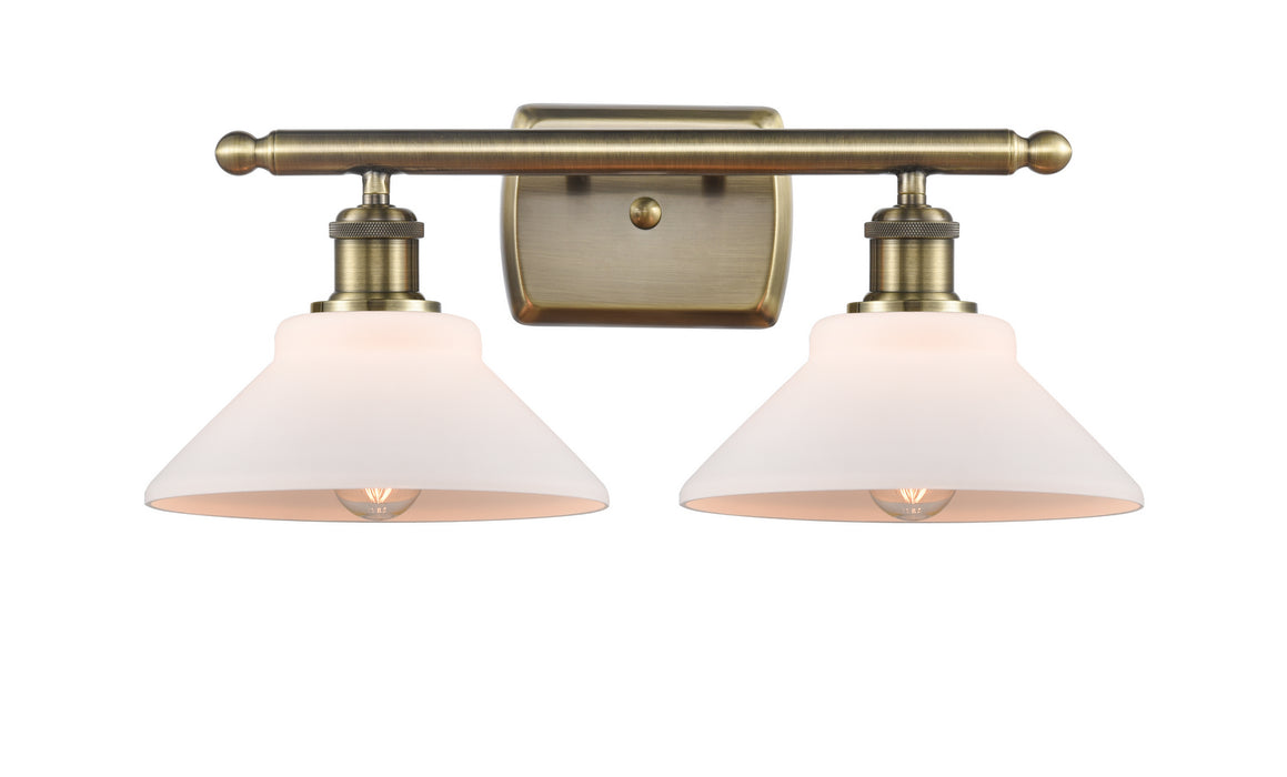 Innovations 516-2W-AB-G131-LED LED Bath Vanity, Antique Brass