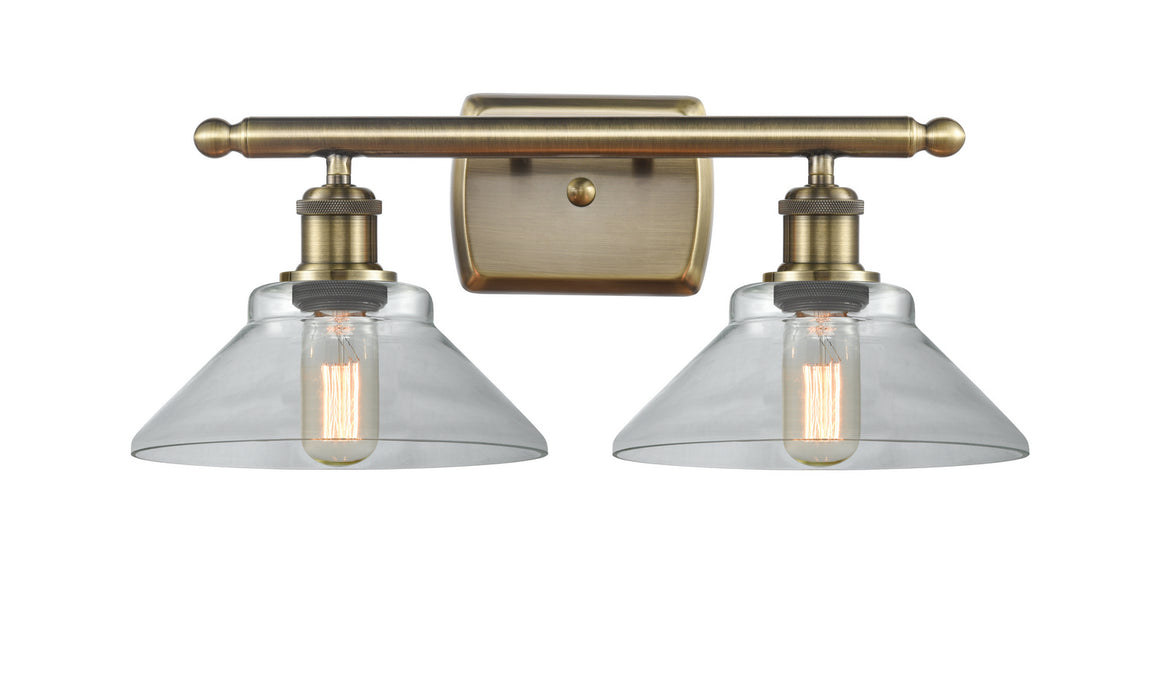 Innovations 516-2W-AB-G132-LED LED Bath Vanity, Antique Brass