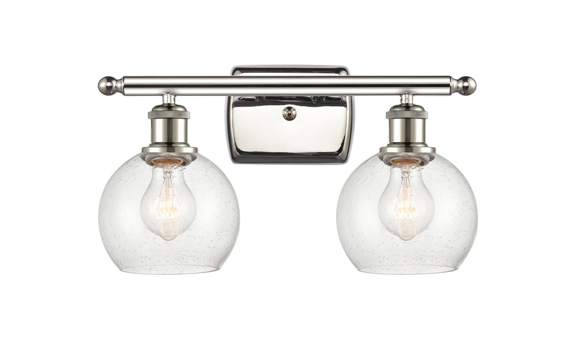 Innovations 516-2W-PN-G124-6 Two Light Bath Vanity, Polished Nickel